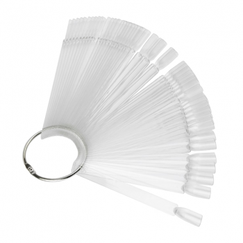 Палитра Веер на 50 типсов, квадрат 12,3 см прозрачные