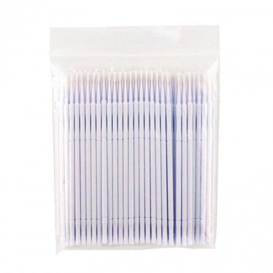 Микробраши/аппликаторы для наращивания, ламинирования ресниц,100 шт/уп, белые